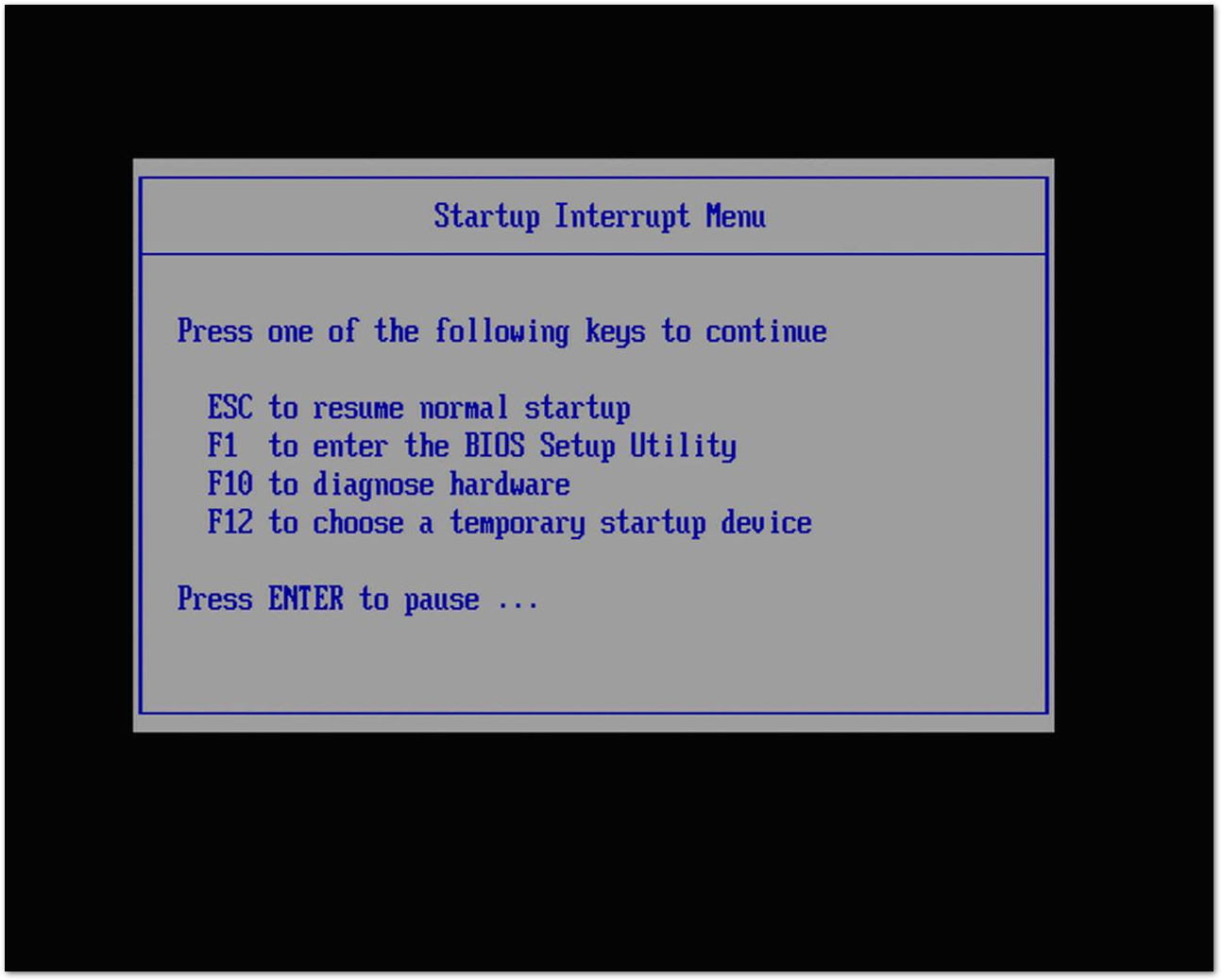 bios startup time normal